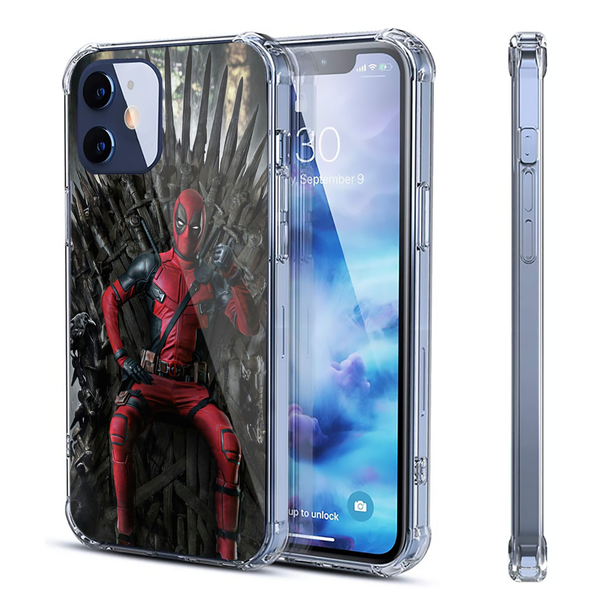 （画像用） Deadpool デッドプール 【iPhone 12シリーズ対応】透明スマホケース（クリアソフトケース）